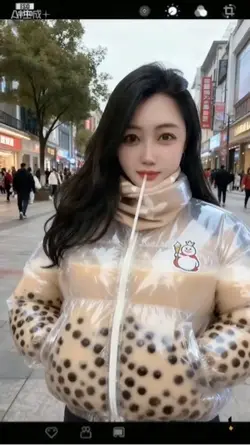 ai羽绒服奶茶