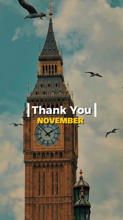 thank you november