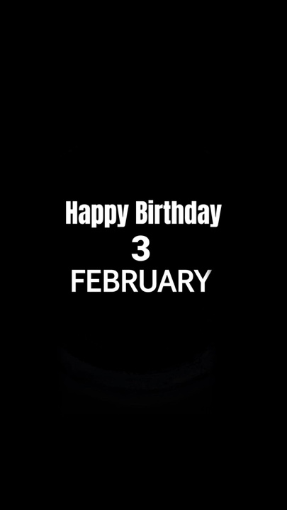 HBD 3 DE FEVEREIRO DE 2026