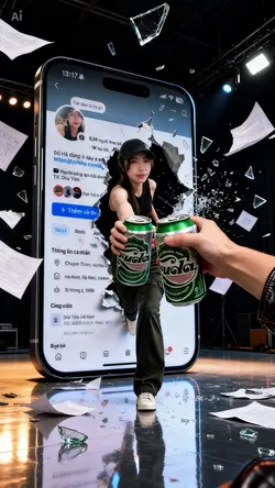 Trend xé Facebook