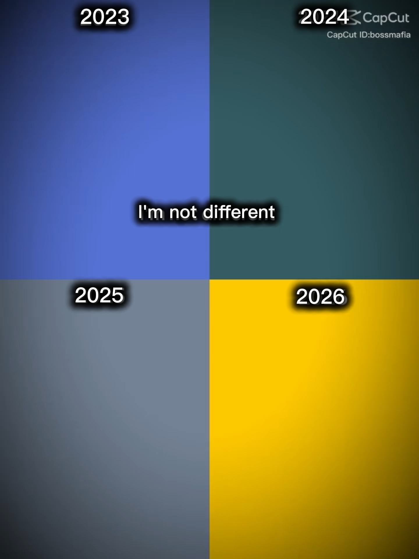 Je ne suis pas différent 