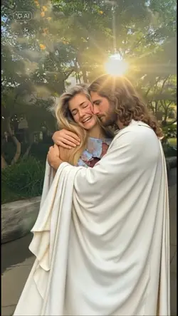 Jesus hug me 