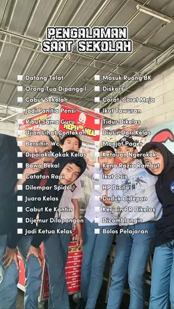 pengalaman saat sklh