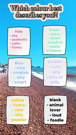 Colour describes you