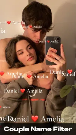 Couple name filter ❤️