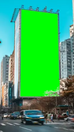 billboard green scre