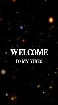 WELCOME TO MY VIDEO