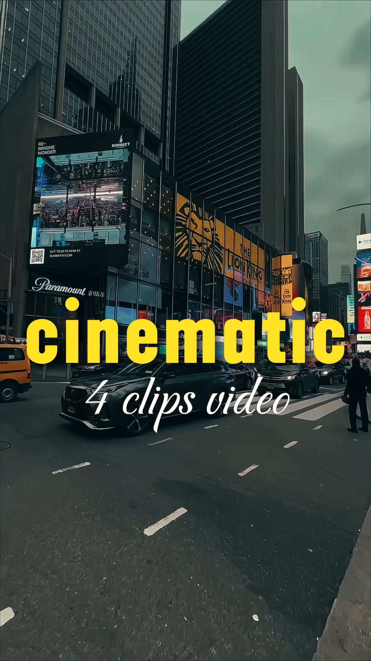 4 clips cinematic 
