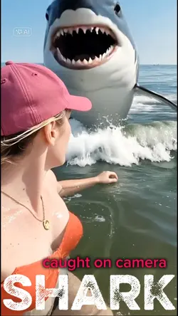 SHARK CAUGHT ON CAM