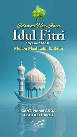 Kartu Lebaran Elegan