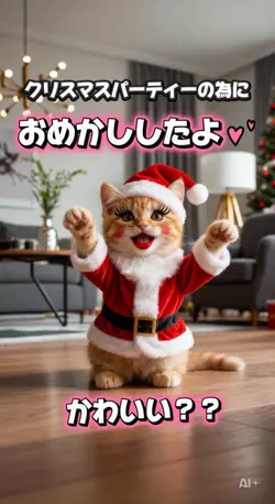 クリスマスパーティーの為におめかししたよ