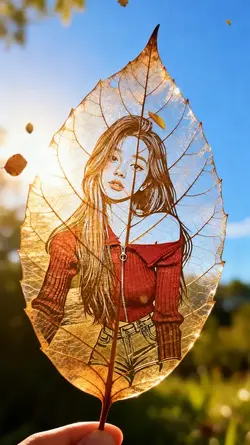 Dry leaf art