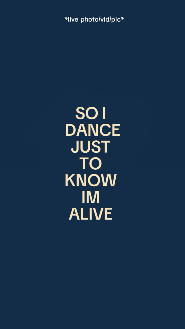 So I dance 