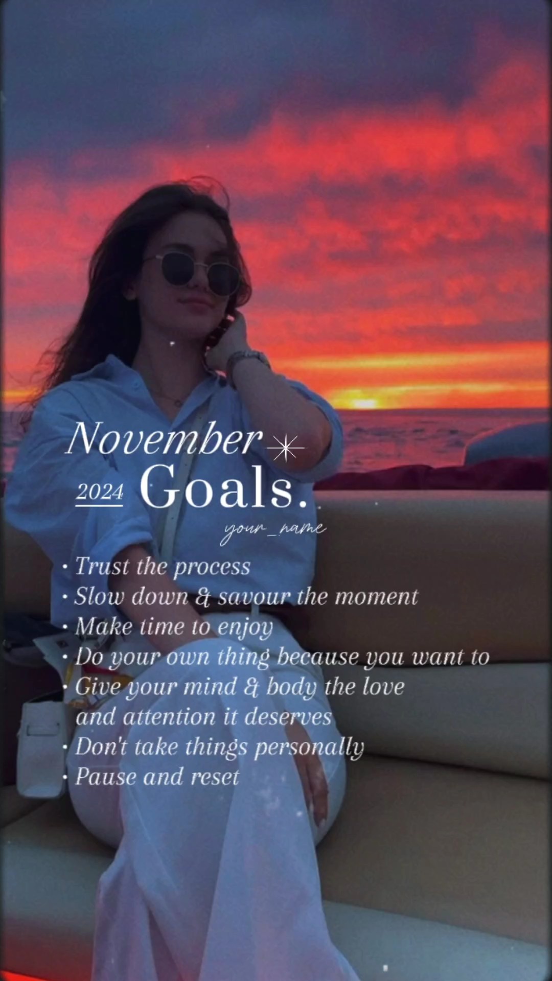 November Goals List