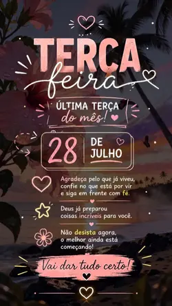 TERÇA FEIRA 28/07