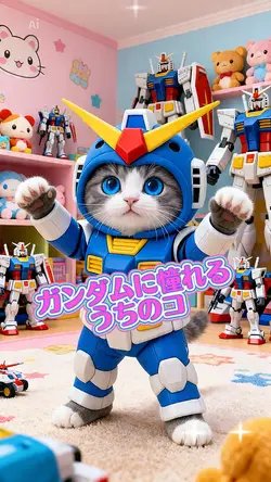 ガンダムに憧れるうちのコ