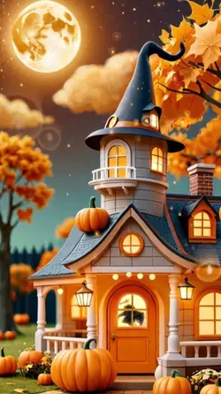 ハロウィンのお家から