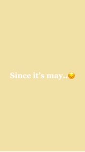 #Since mays over..