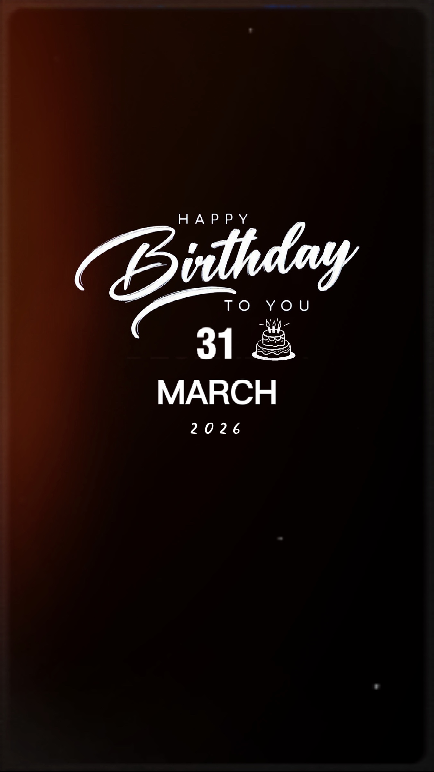 ULANG TAHUN 31 MARET