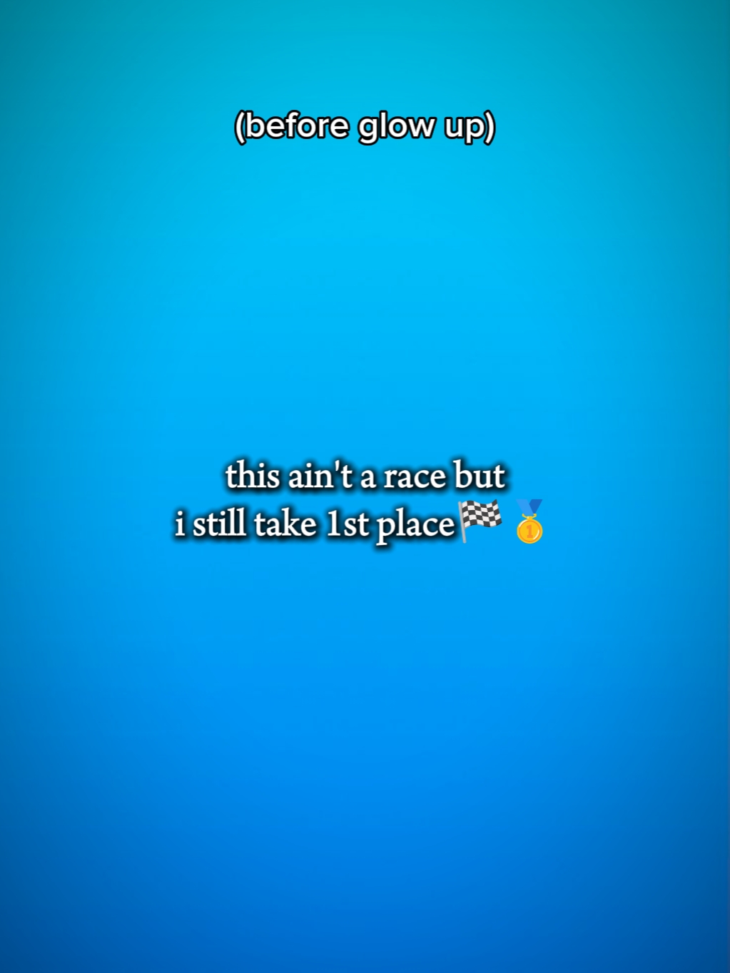 this ain't a race 