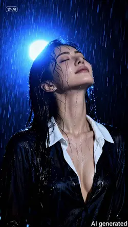 AI Ghép ảnh dưới mưa