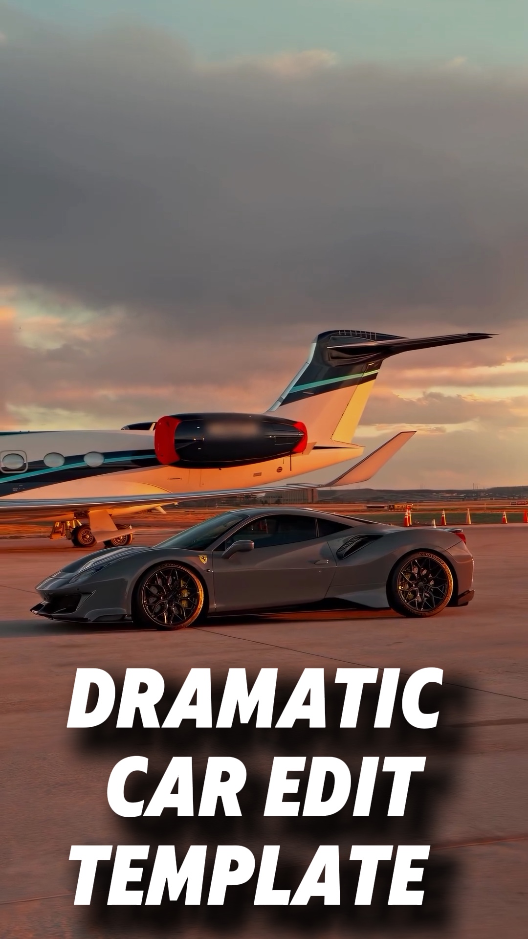 Dramatischer Autoschnitt