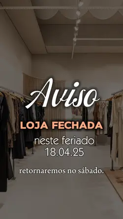 AVISO /LOJA FECHADA