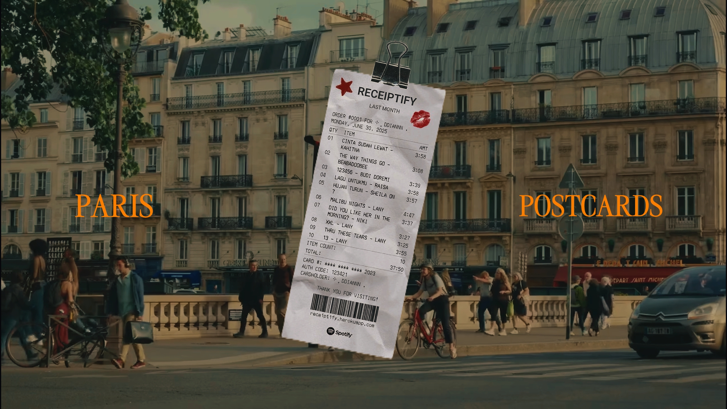 postcards food 