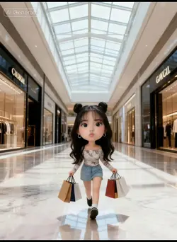 chibi cute shopping 
