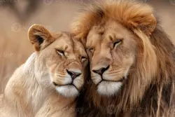 selfie lion