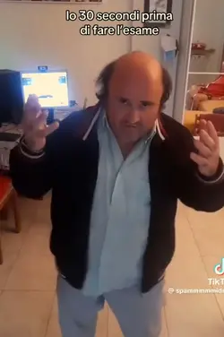 30 sec prima l'esame