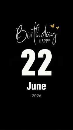 birthday 22june 2026
