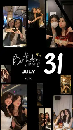 birthday 31 jul 2026