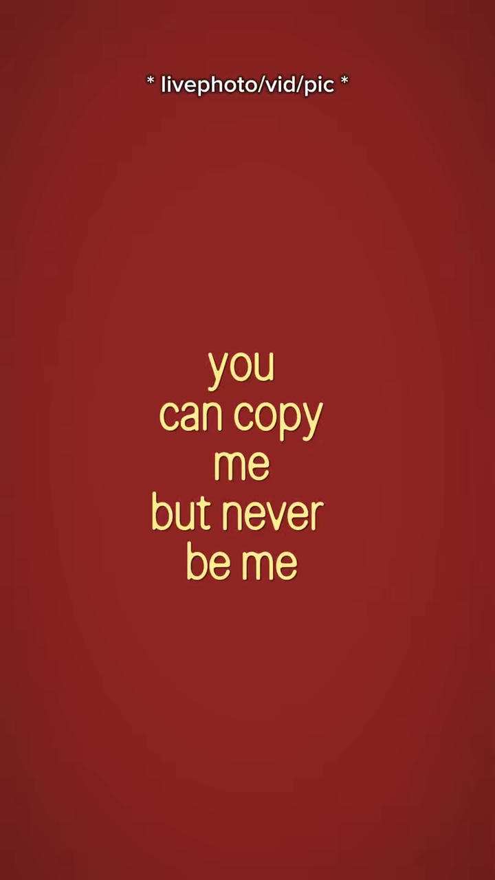 Ucancopymebutneverbe