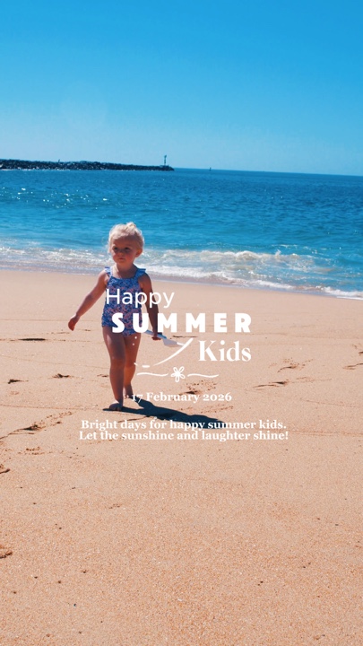 Feliz verano niños