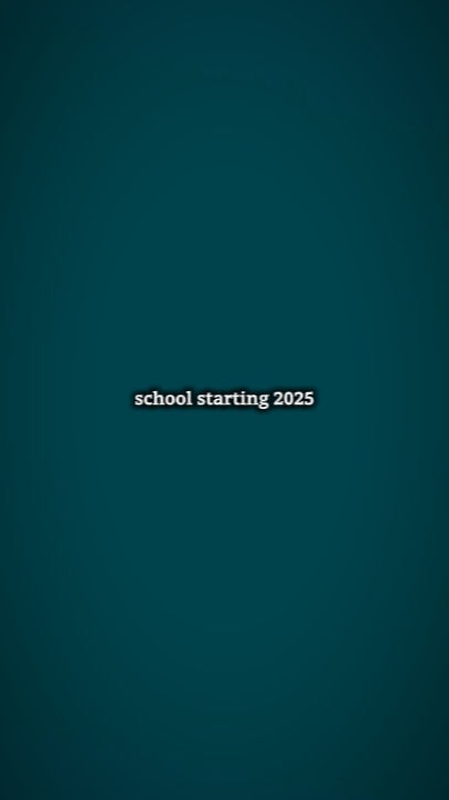 school starting 