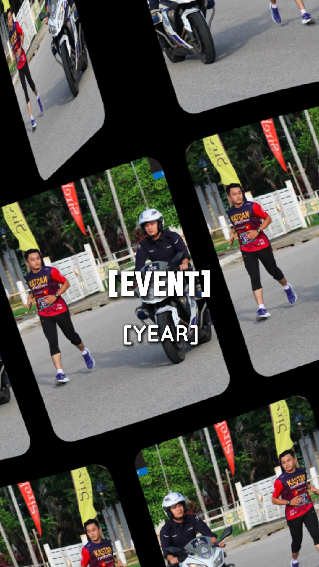 Running marathon 
