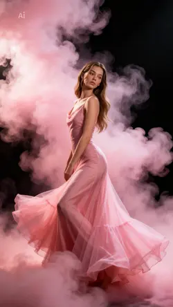pink smoke photo