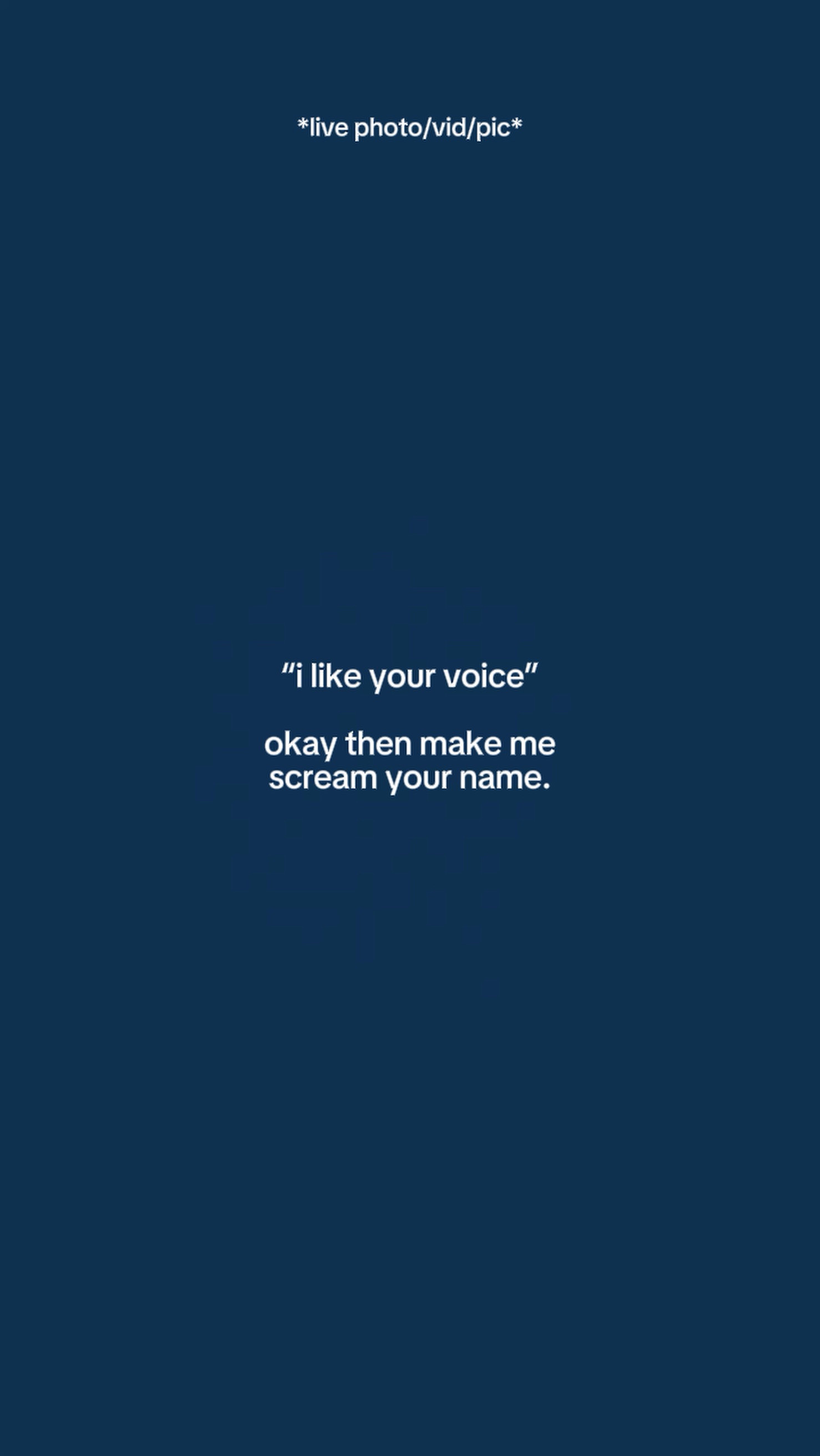 I like your voice