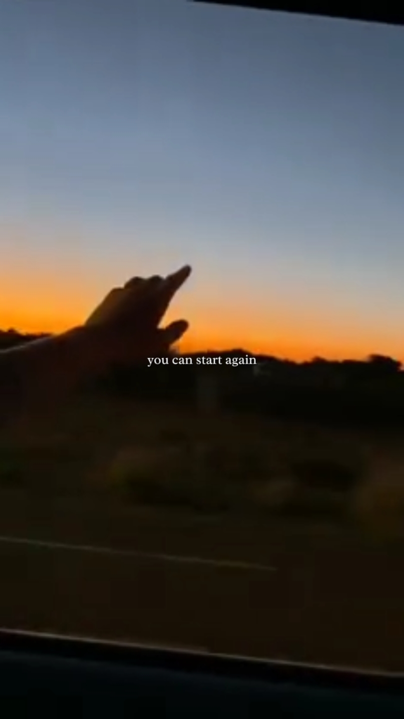 you can start again