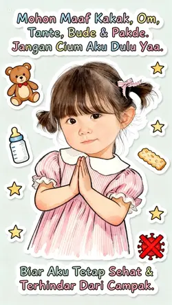 Stiker campak trend