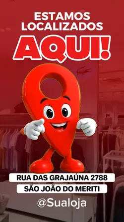 sua localização 