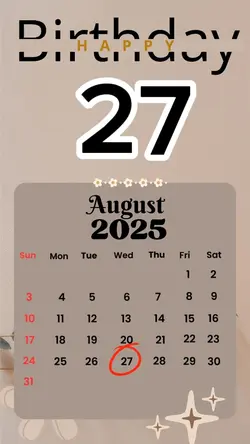 birthday 27 August