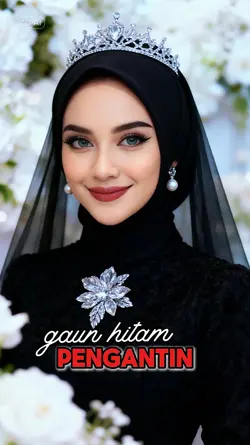 gaun hitam bride