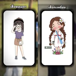 เสื้อธรรมดาxเสื้อกะเหรี่ยง
