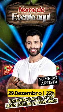 cartaz show aovivo