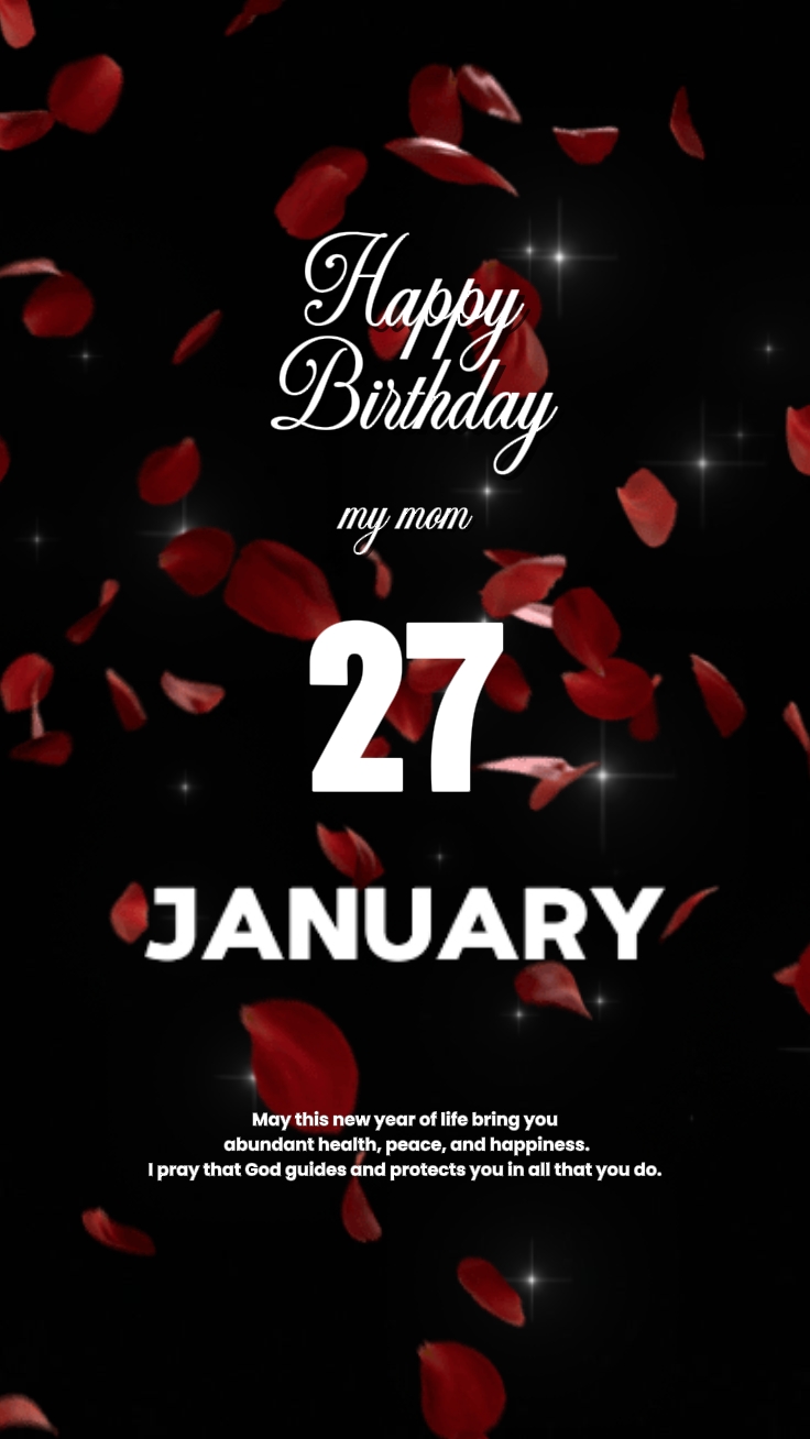 HBD Mãe 27 Jan