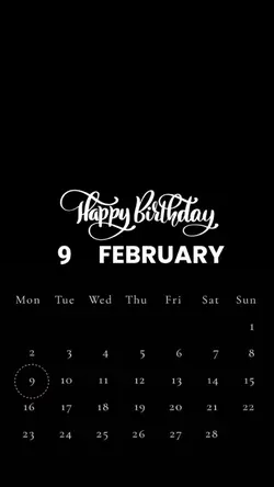 HBD 9 FEBRUARY 2026