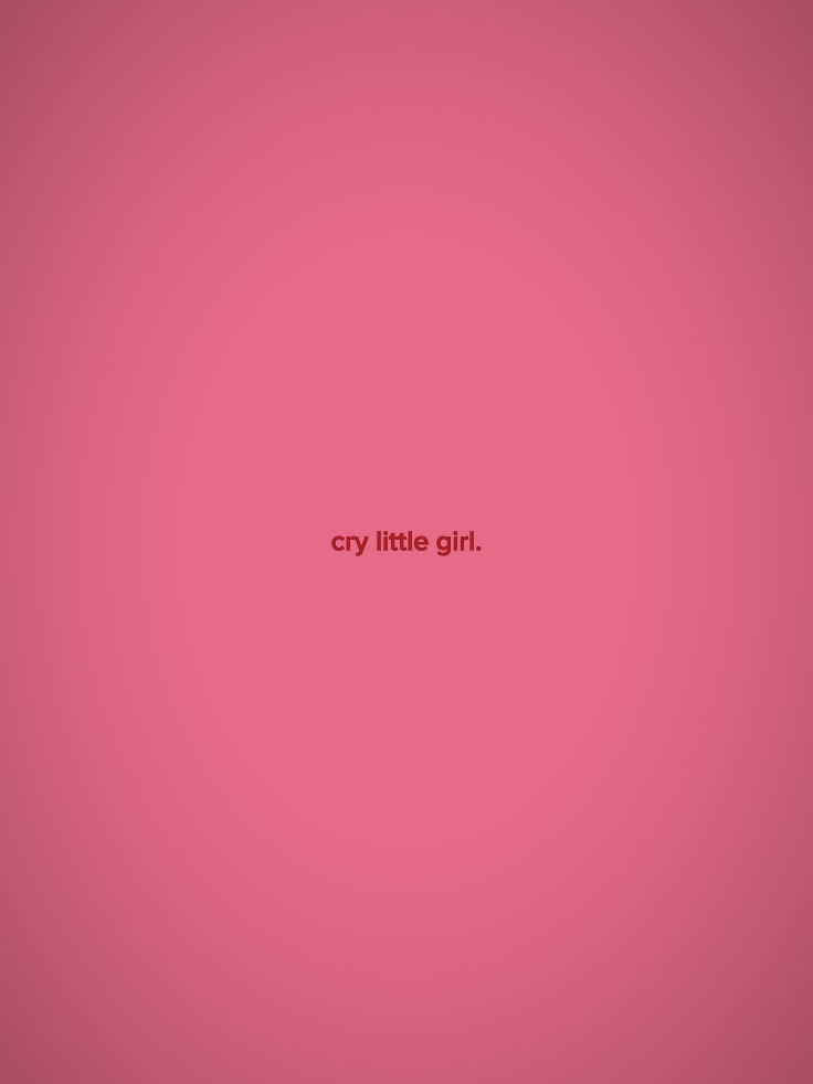 pleure petite fille.