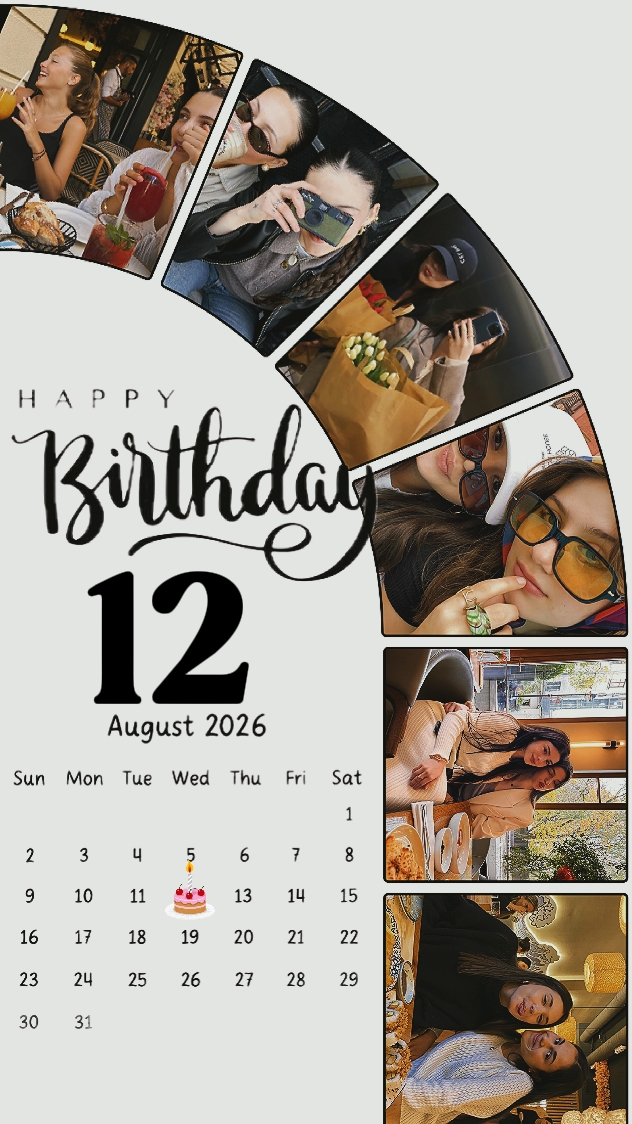 BIRTHDAY 12 AUGUST